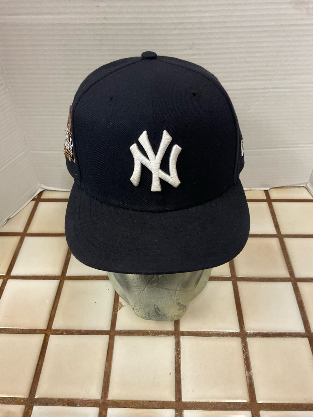 New Era Navy and White Kids Yankees Snapback Hat